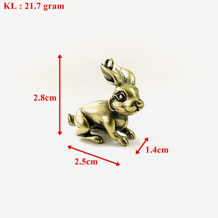 Móc Khóa Tượng Đồng Con Thỏ - SP005217